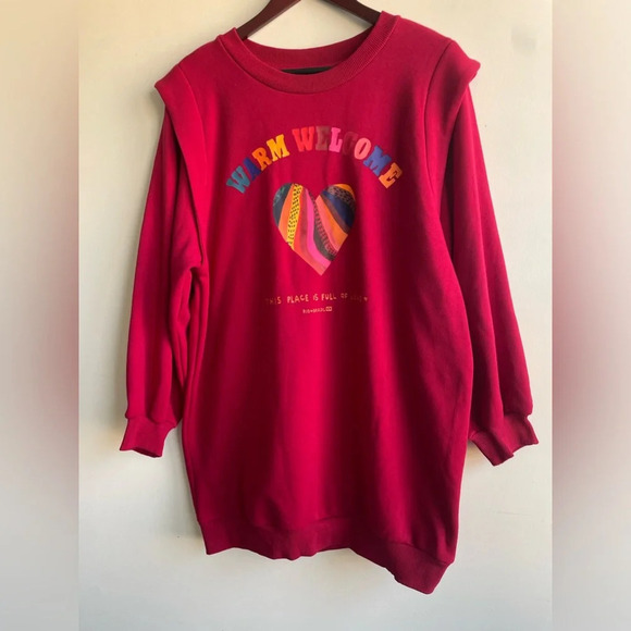 NWT Farm Rio||Warm Welcome Sweater Mini Dress, Size Small so soft and cozy - Picture 4 of 10